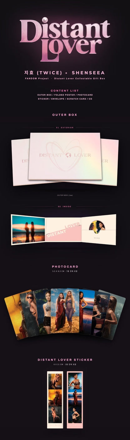 [PRE-ORDER] (PRE-ORDER) JIHYO (TWICE), SHENSEEA, FANDOM - [DISTANT LOVER] (COLLECTABLE GIFT BOX)
