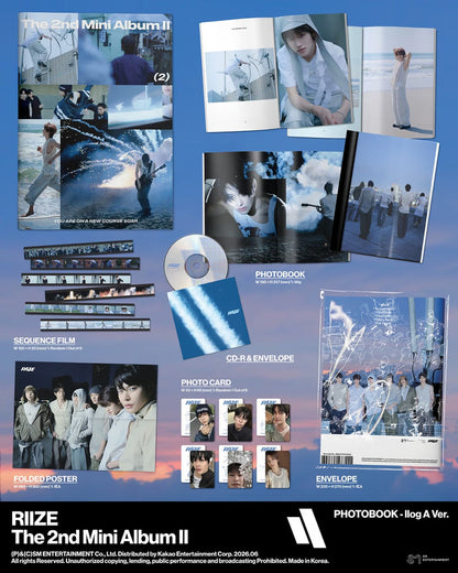 RIIZE - 2ND MINI ALBUM [II] (PHOTOBOOK VER.) (2 VERSIONS)
