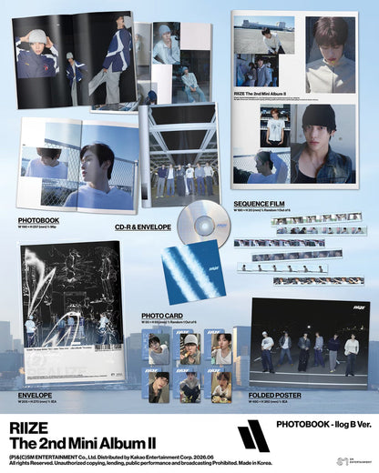 RIIZE - 2ND MINI ALBUM [II] (PHOTOBOOK VER.) (2 VERSIONS)