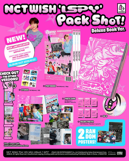 NCT WISH - 4TH MINI ALBUM [I SPY] (DELUXE BOOK VER.)