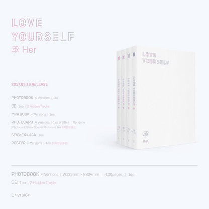 BTS - LOVE YOURSELF 承 'HER' (5TH MINI ALBUM)