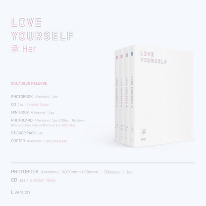 BTS - LOVE YOURSELF 承 'HER' (5TH MINI ALBUM)