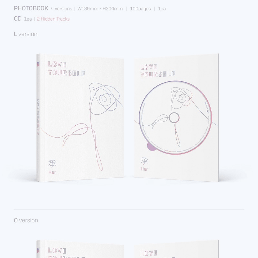 BTS - LOVE YOURSELF 承 'HER' (5TH MINI ALBUM)