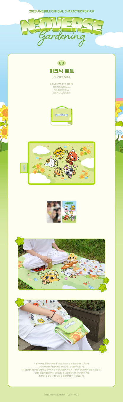 [PRE-ORDER] AND2BLE - N:DVERSE GARDENING CHARACTER POP UP OFFICIAL MD PICNIC MAT