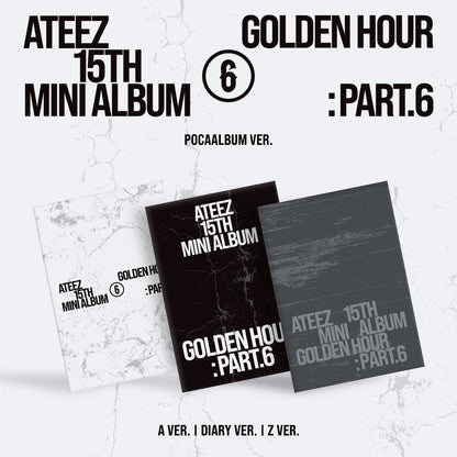 [PRE-ORDER] ATEEZ - GOLDEN HOUR : PART.6 (POCAALBUM VER.) (3 VERSIONS) SET