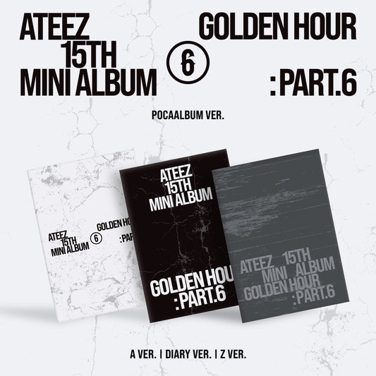 [PRE-ORDER] (TOKTOQ POB)ATEEZ - GOLDEN HOUR : PART.6 (POCAALBUM VER.) (3 VERSIONS) RANDOM