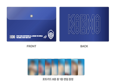 [PRE-ORDER] STRAY KIDS - KARMA POP UP STORE OFFICIAL MD PVC POUCH