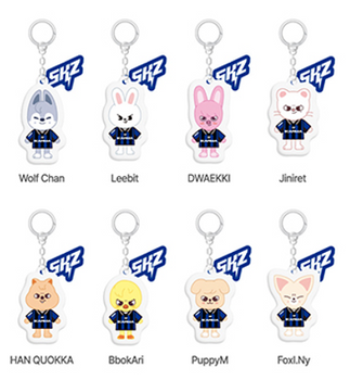 [PRE-ORDER] STRAY KIDS - KARMA POP UP STORE OFFICIAL MD SKZOO YINYANG KEYRING