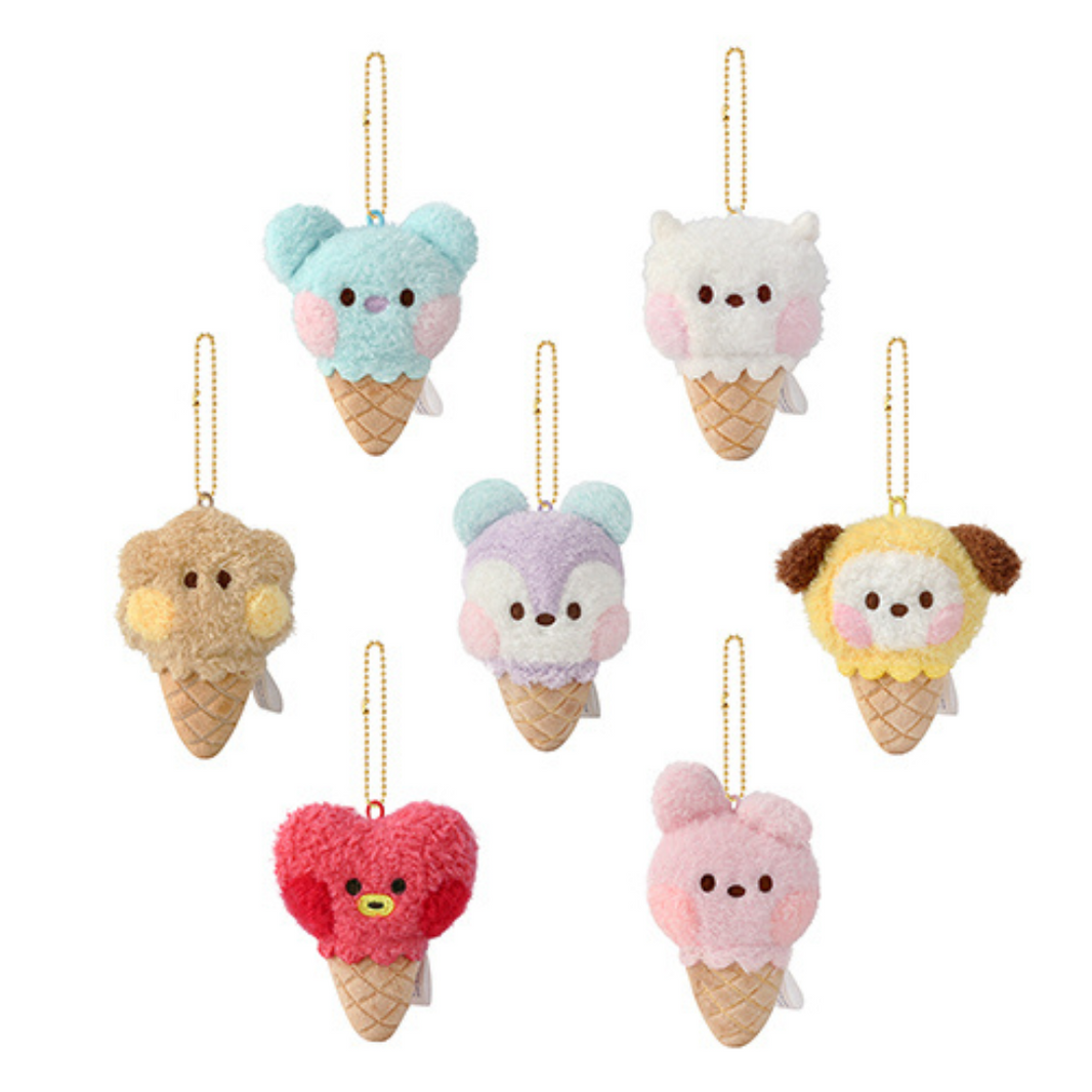 BT21 - MININI PLUSH KEYRING ICE CREAM