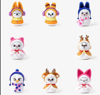 Stray Kids JAPAN XMAS POP UP OFFICIAL MD SKZOO SNOWMAN PLUSH