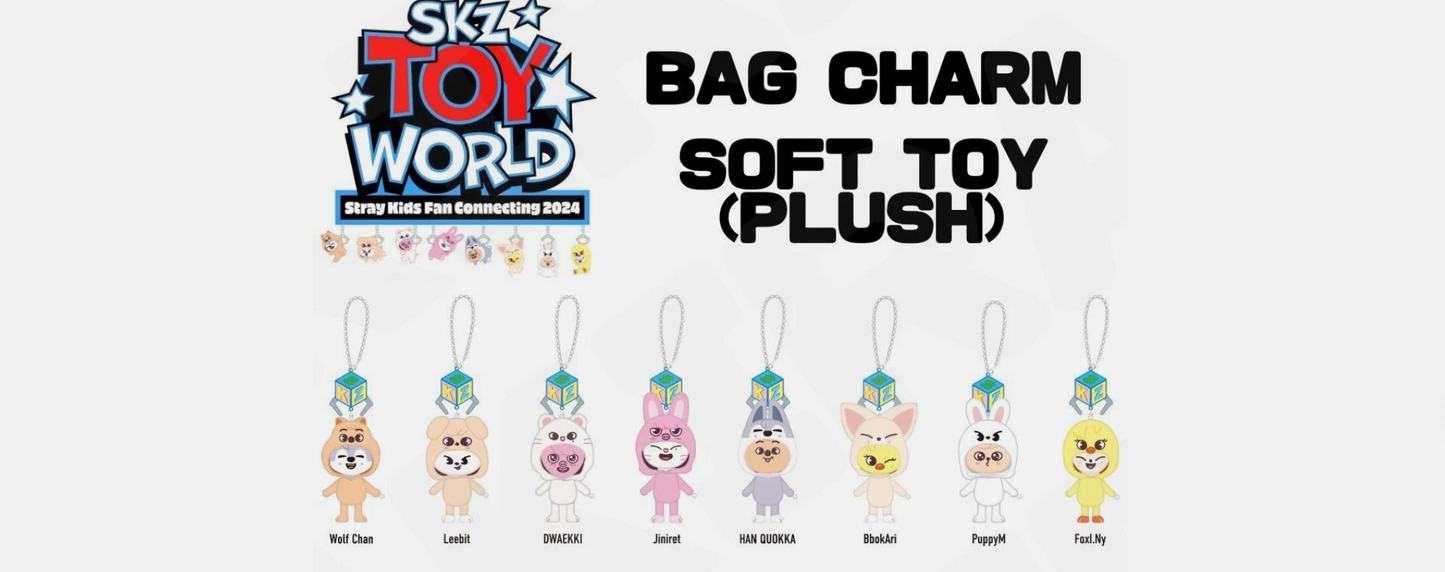STRAY KIDS Fan Connecting 2024 "SKZ TOY WORLD" BAG CHARM