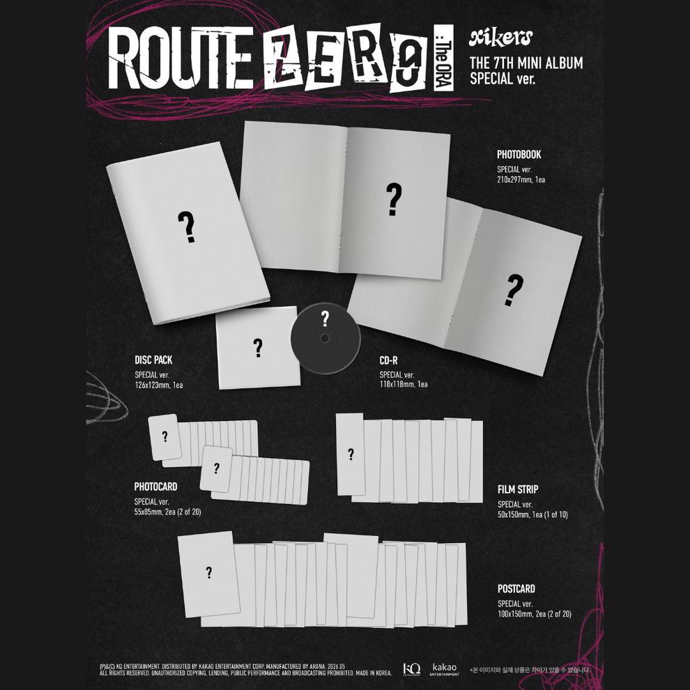 [PRE-ORDER] XIKERS - 7TH MINI ALBUM [ROUTE ZERO : THE ORA] (SPECIAL VER.)