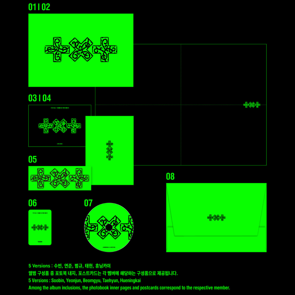 [PRE-ORDER] (WEVERSE POB) TOMORROW X TOGETHER (TXT) - 7TH YEAR: WHEN THE WIND PAUSED AMONG THE THORNS (THORN VER.) SET