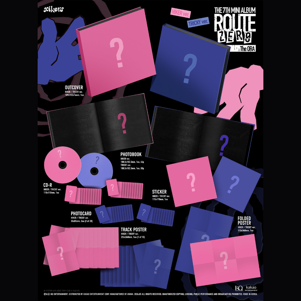 [PRE-ORDER] XIKERS - 7TH MINI ALBUM [ROUTE ZERO : THE ORA] (2 VERSIONS) RANDOM