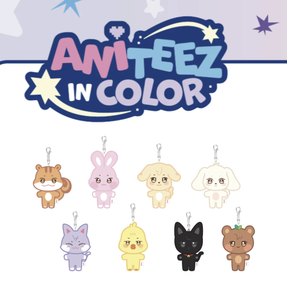 ATEEZ - 'ANITEEZ IN COLOR' MD - ANITEEZ PLUSH KEYRING (8 VERSIONS)
