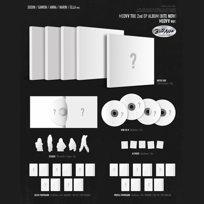 MEOVV - THE 2ND EP ALBUM [BITE NOW] (MEOVV VER.) (5 VERSIONS) RANDOM