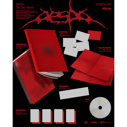 [PRE-ORDER] AESPA - 2ND ALBUM [LEMONADE] (WDA VER.)
