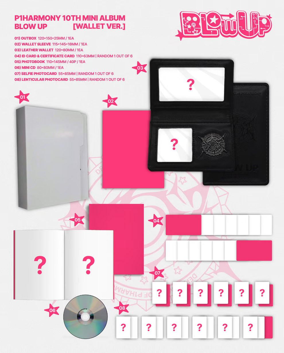 [PRE-ORDER] P1HARMONY - 10TH MINI ALBUM [BLOW UP] (WALLET VER.)