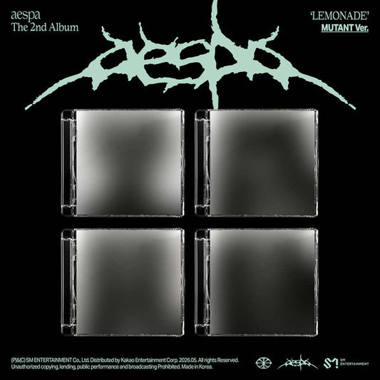 [PRE-ORDER] AESPA - 2ND ALBUM [LEMONADE] (MUTANT VER.) (4 VERSIONS) RANDOM