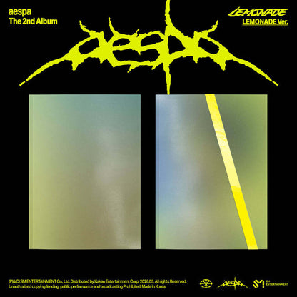 [PRE-ORDER] AESPA - 2ND ALBUM [LEMONADE] (LEMONADE VER.) (2 VERSIONS) RANDOM