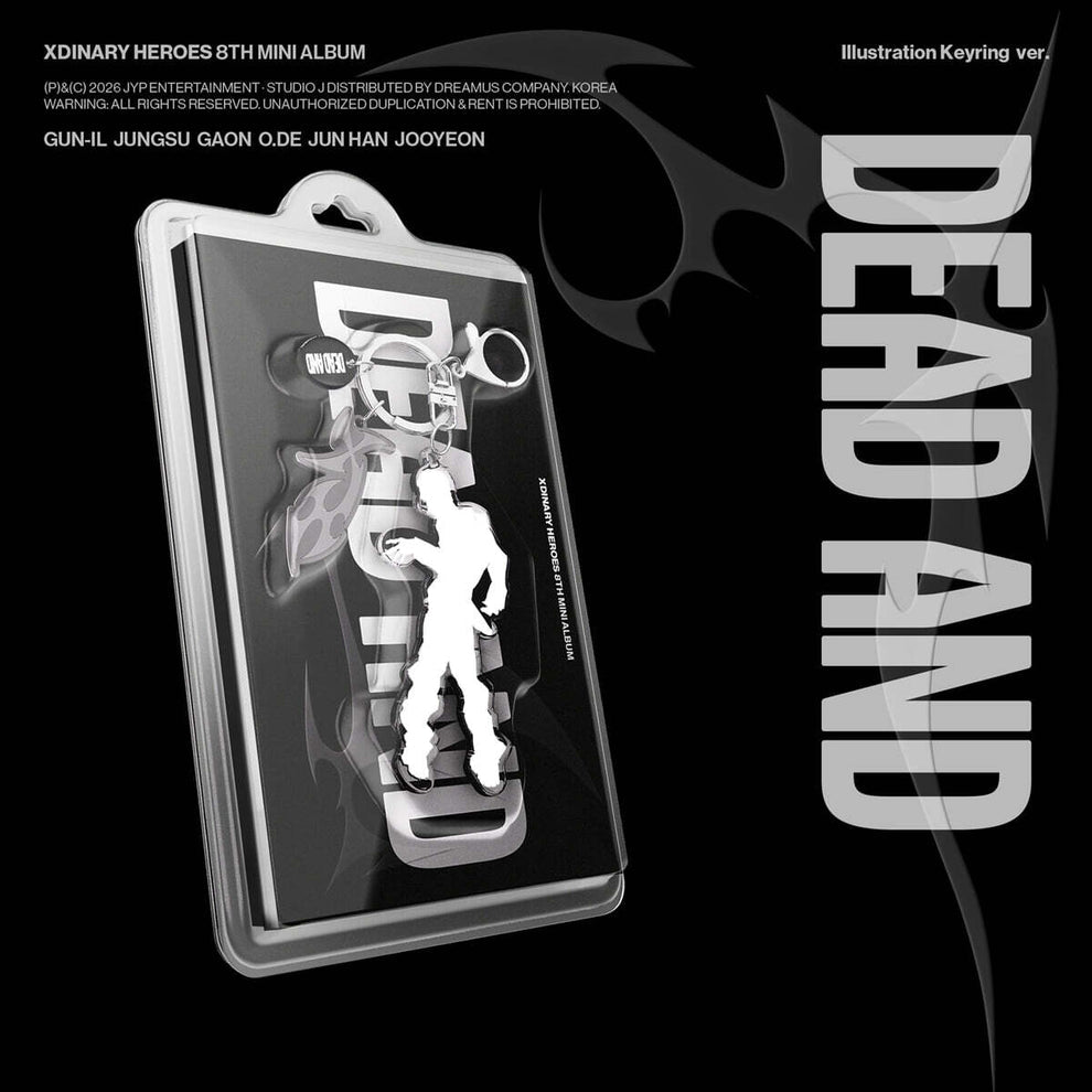 XDINARY HEROES - 8TH MINI ALBUM [DEAD AND] ILLUSTRATION KEYRING VER. (6 VERSIONS)