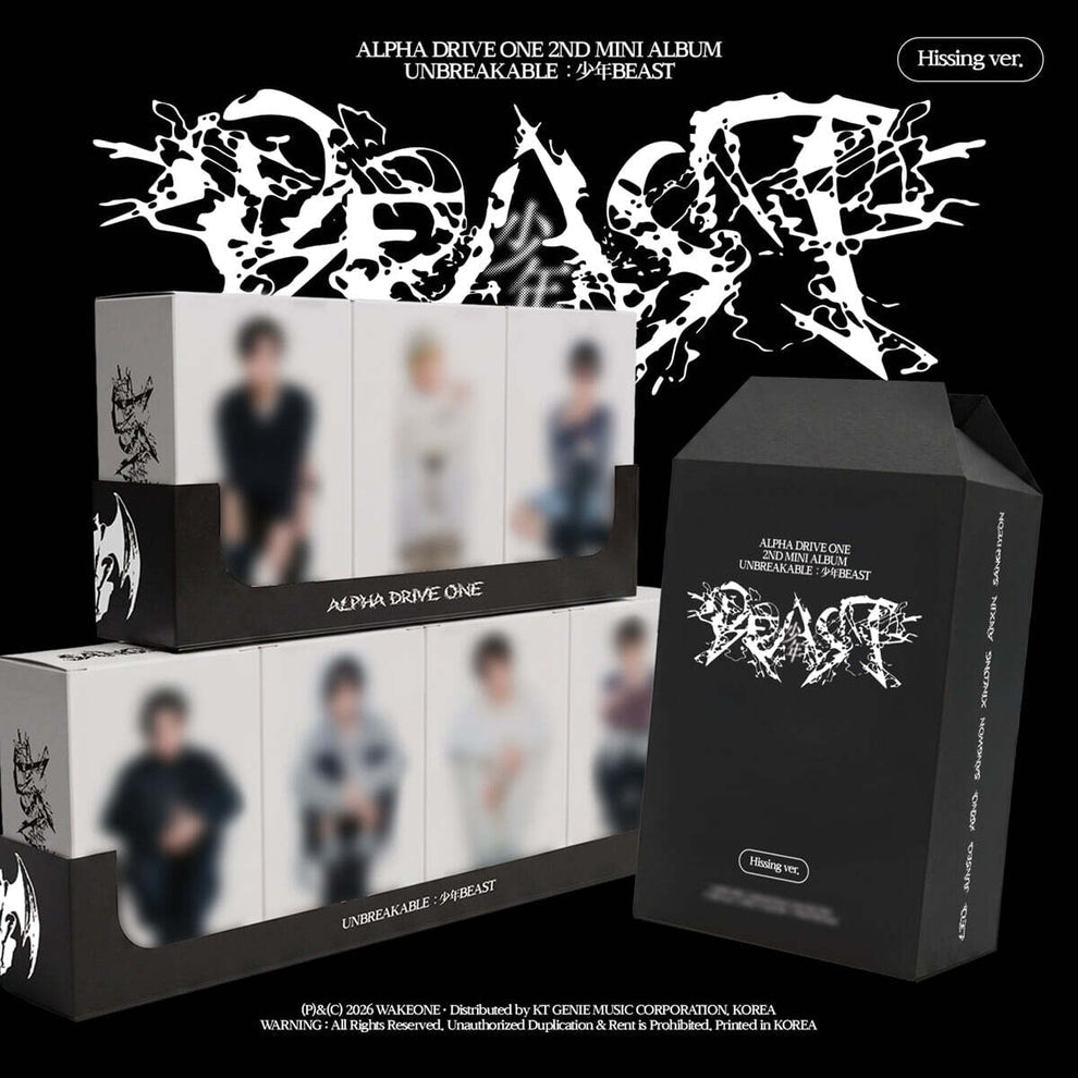 ALPHA DRIVE ONE - 2ND MINI ALBUM [UNBREAKABLE : 少年BEAST] HISSING VER. (7 VERSIONS) RANDOM