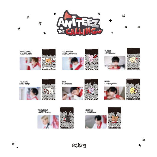 [PRE-ORDER] ATEEZ X ANITEEZ ANITEEZ IN THE CALLING MD 27. CARD COVER STICKER SET