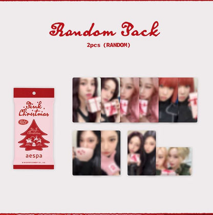 [PRE-ORDER] 2024 PINK CHRISTMAS PHOTOCARD RANDOM PACK 11 (aespa Ver.)