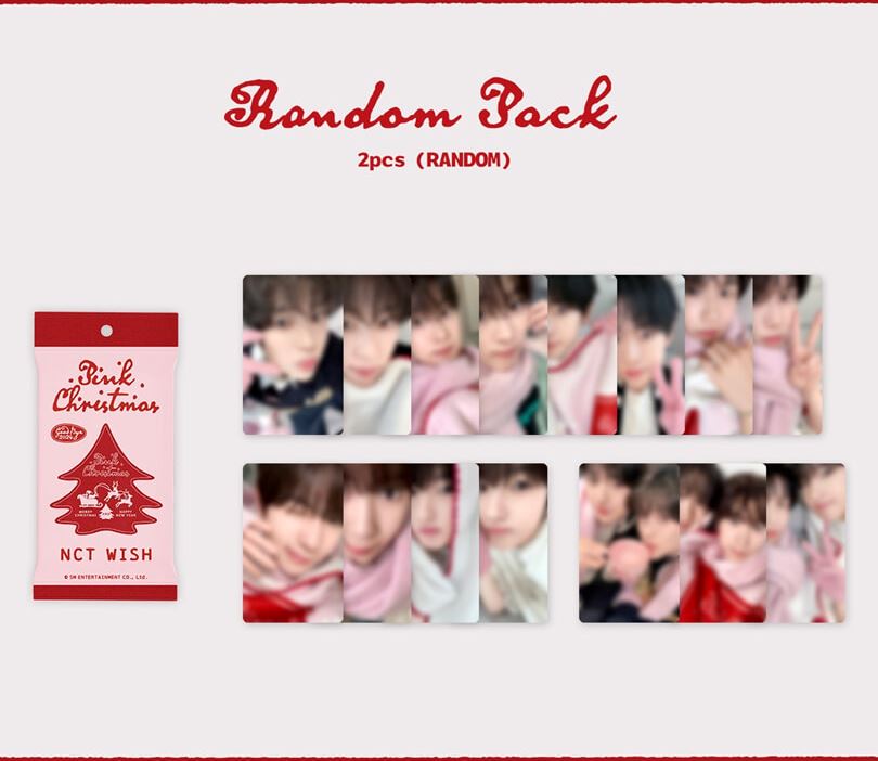 [PRE-ORDER] 2024 PINK CHRISTMAS PHOTOCARD RANDOM PACK 10 (WayV Ver.)