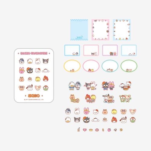 [PRE-ORDER] TIN CASE STICKY NOTE SET Stray Kids SKZOO X SANRIO CHARACTERS