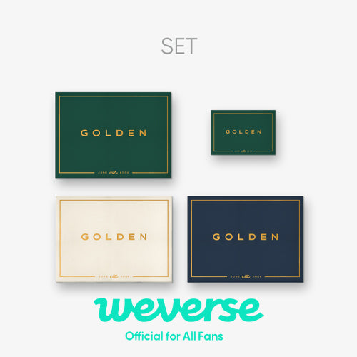 [PRE-ORDER] (WEVERSE POB) Jung Kook - (BTS) 'GOLDEN' (Set) + 'GOLDEN' (Weverse Albums ver.) Set