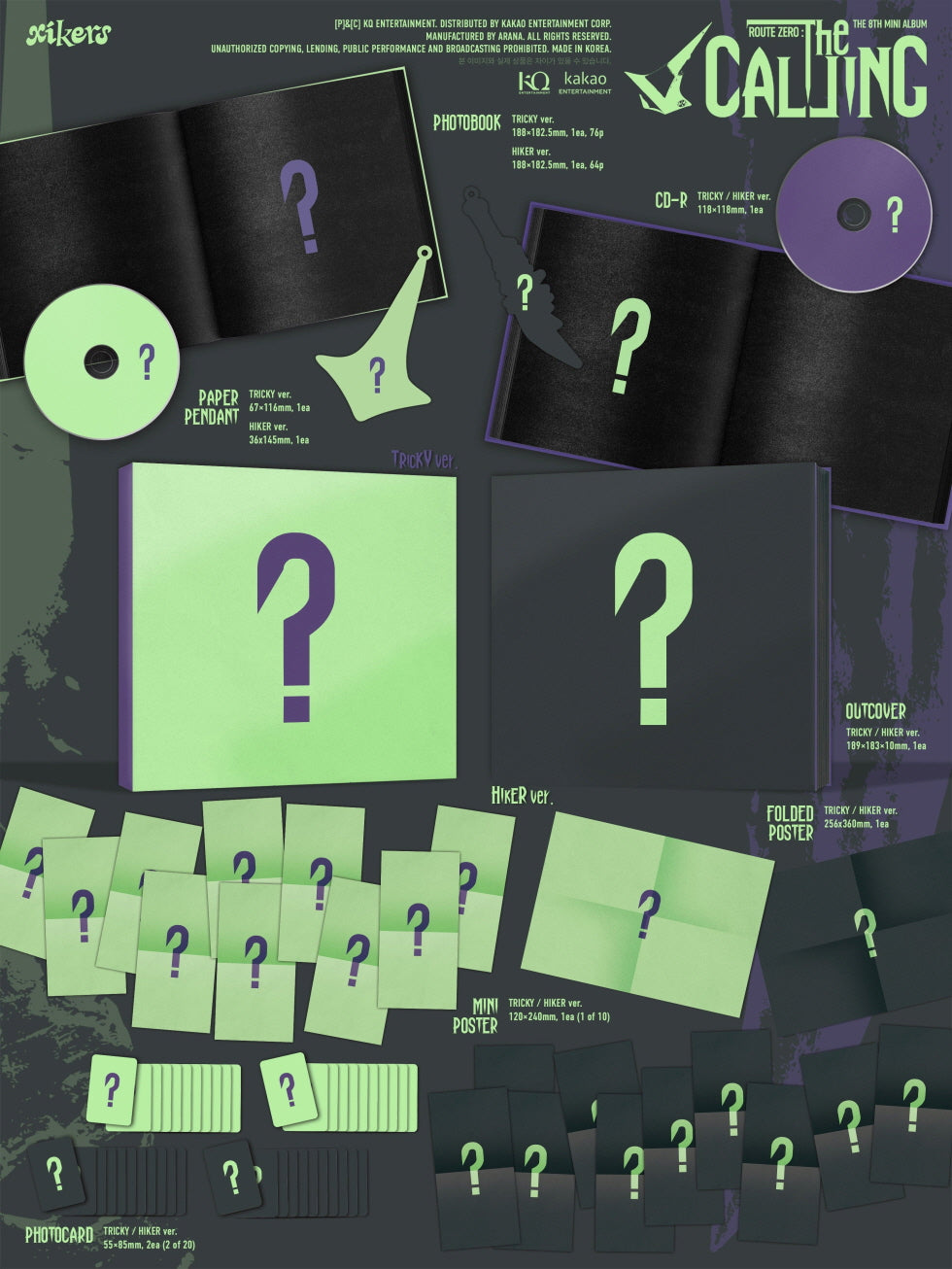 [PRE-ORDER] XIKERS - 8TH MINI ALBUM [ROUTE ZERO : THE CALLING] (2 VERSIONS) RANDOM